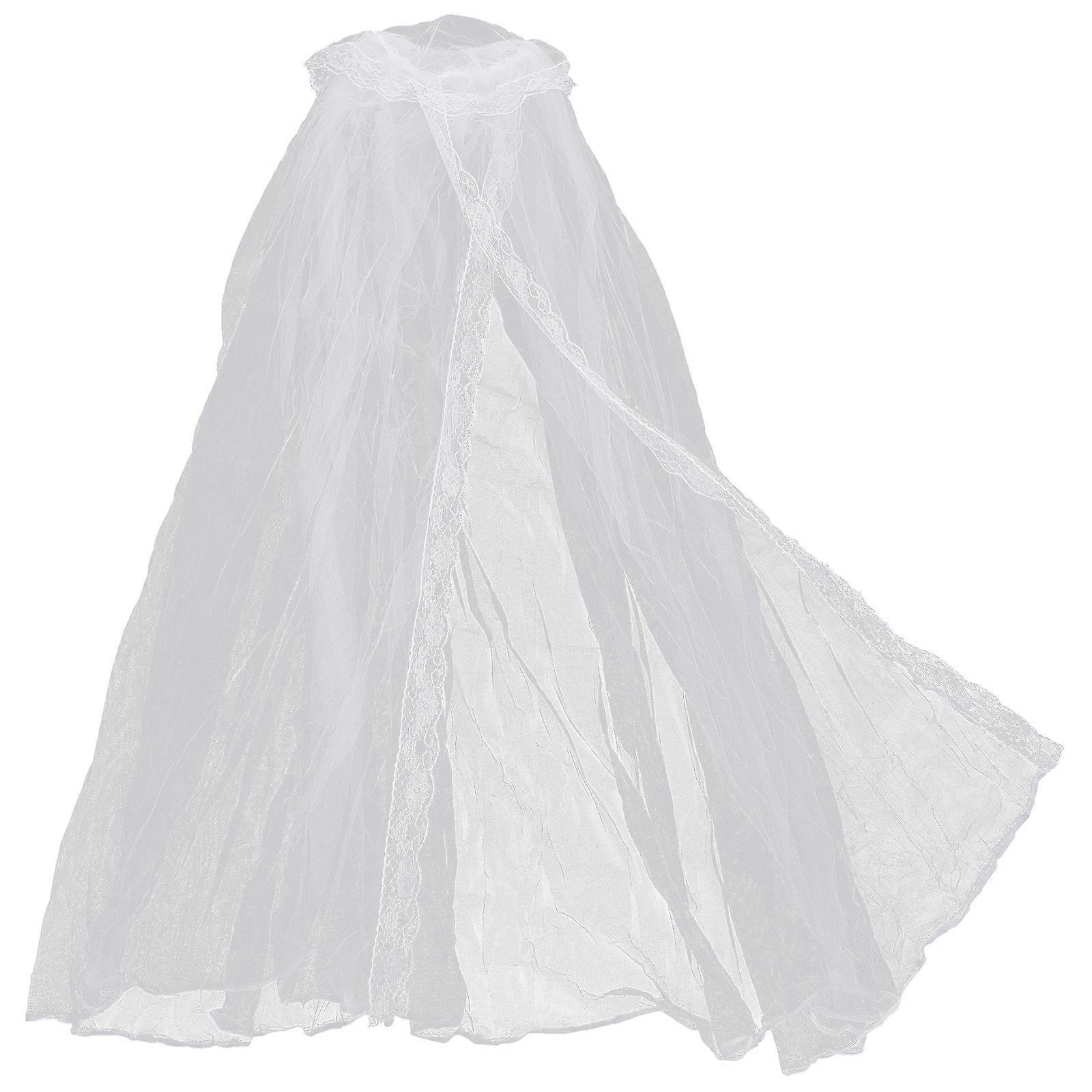White Mosquito Net for Bed with Mesh Netting