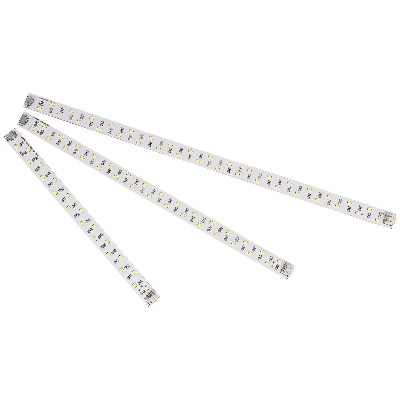 Mini Studio LED Light Bar for Photography Props 3Pcs White PVC Material