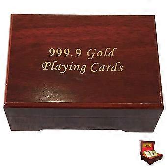 Poker Cards Container for Wooden Storage Box with Trinket Function