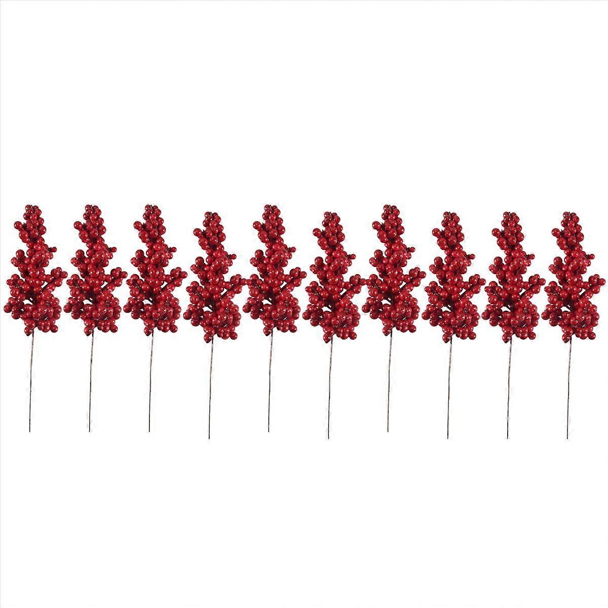 Artificial Red Berries Decorative Branches with Red Berries Branches