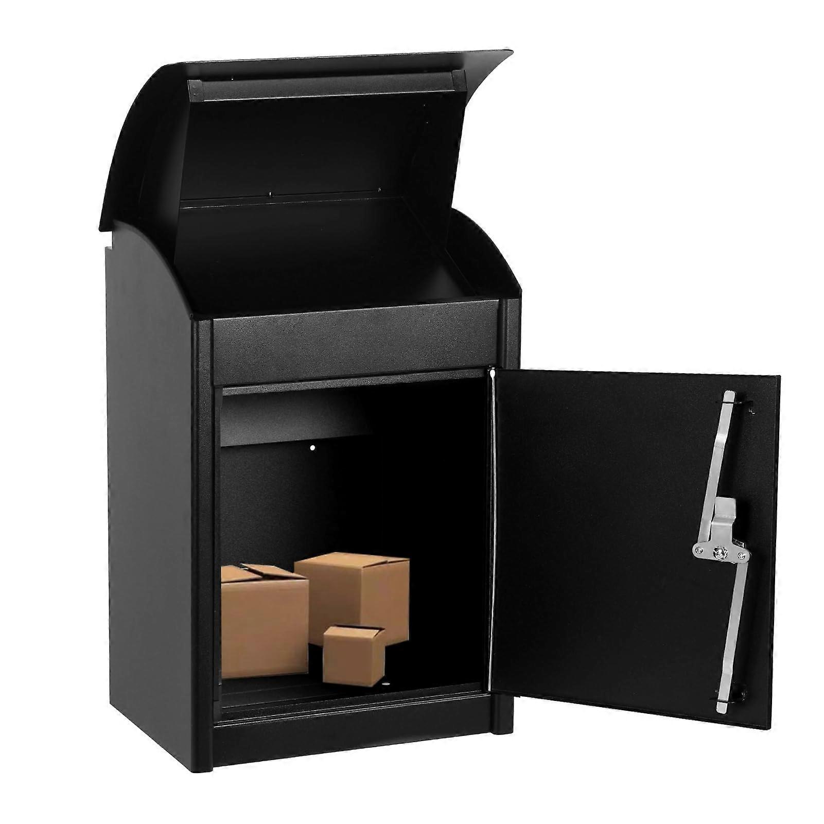 Extra Large Wall Mounted Parcel Drop Box with AntiTheft Baffle Lockable Mailbox for Home