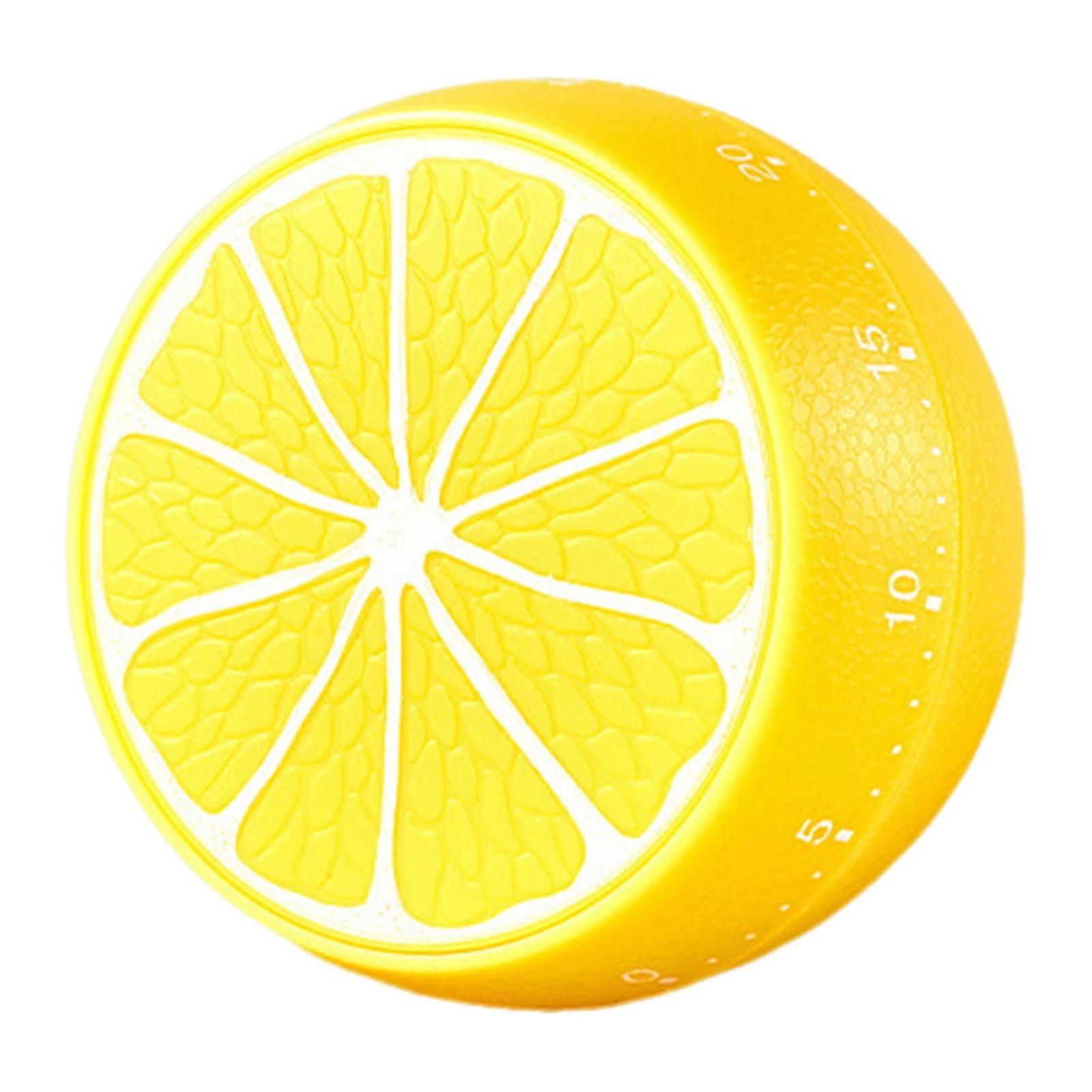 Magnetic Timer Lemon Watermelon Kitchen Cooking Timer Fruit Shaped Visual Mechanical Timer Manual Countdown Timer for Classroom Study