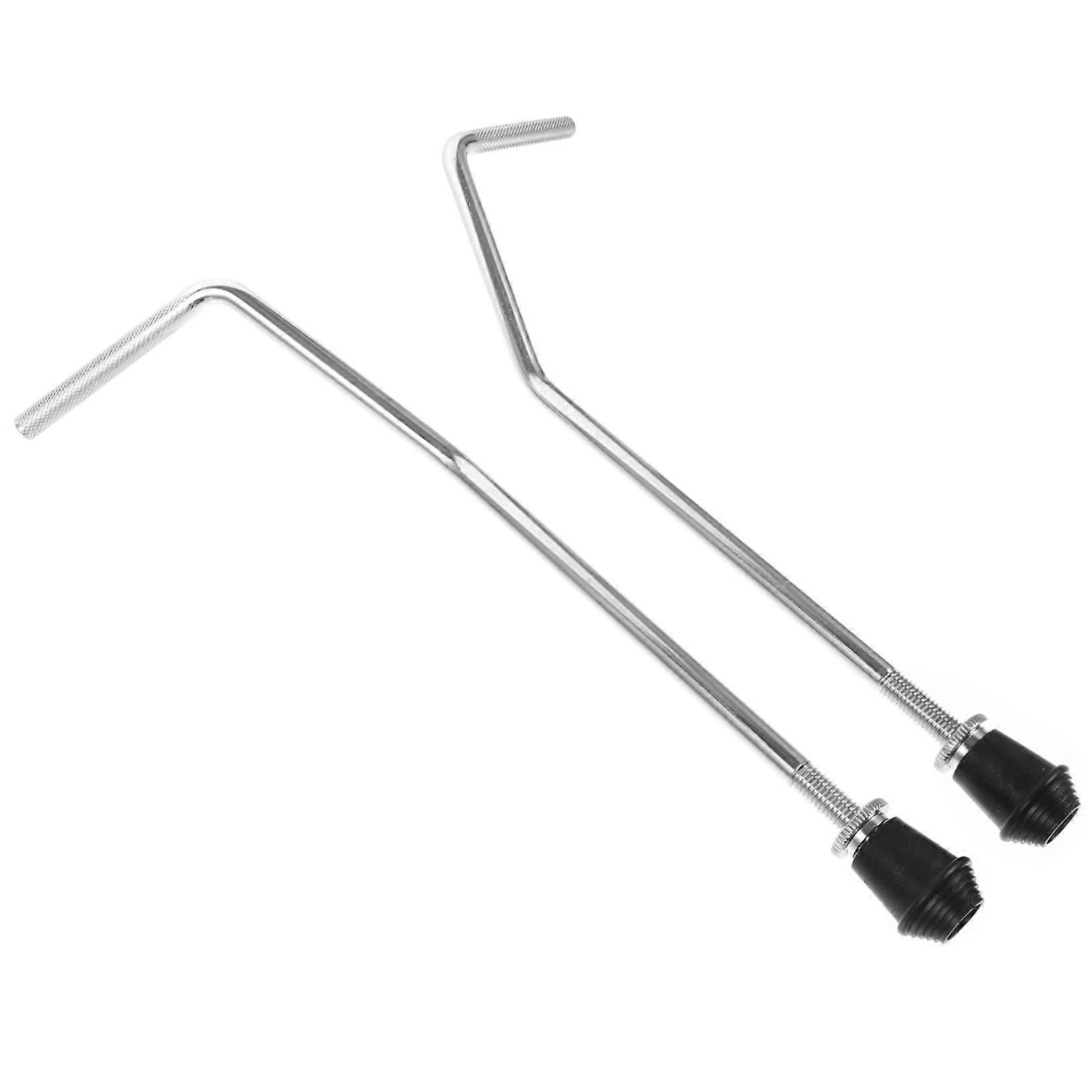 2pcs Adjustable Drum Stand Brackets for Tom Drum with Sturdy Metal Support Legs Replacement Percussion Hardware