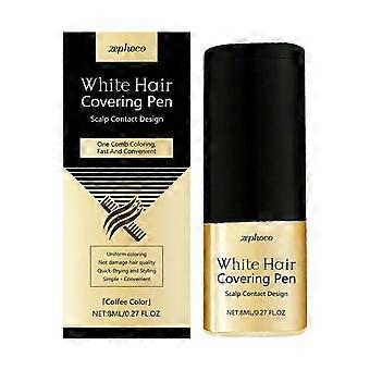 Lápiz para cubrir canas, barra para retocar las raíces del cabello, corrector de canas con aceite de oliva, resistente al agua y de secado rápido, maquillaje para el cabello, portátil de larga duración.