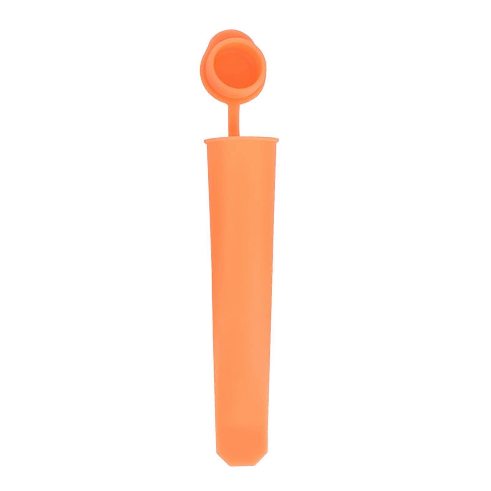 Colorful Silicone Ice Mold - Reusable Popsicle Maker with Secure Lid, Flexible Tote Design for Easy Frozen Treat Removal and Storage