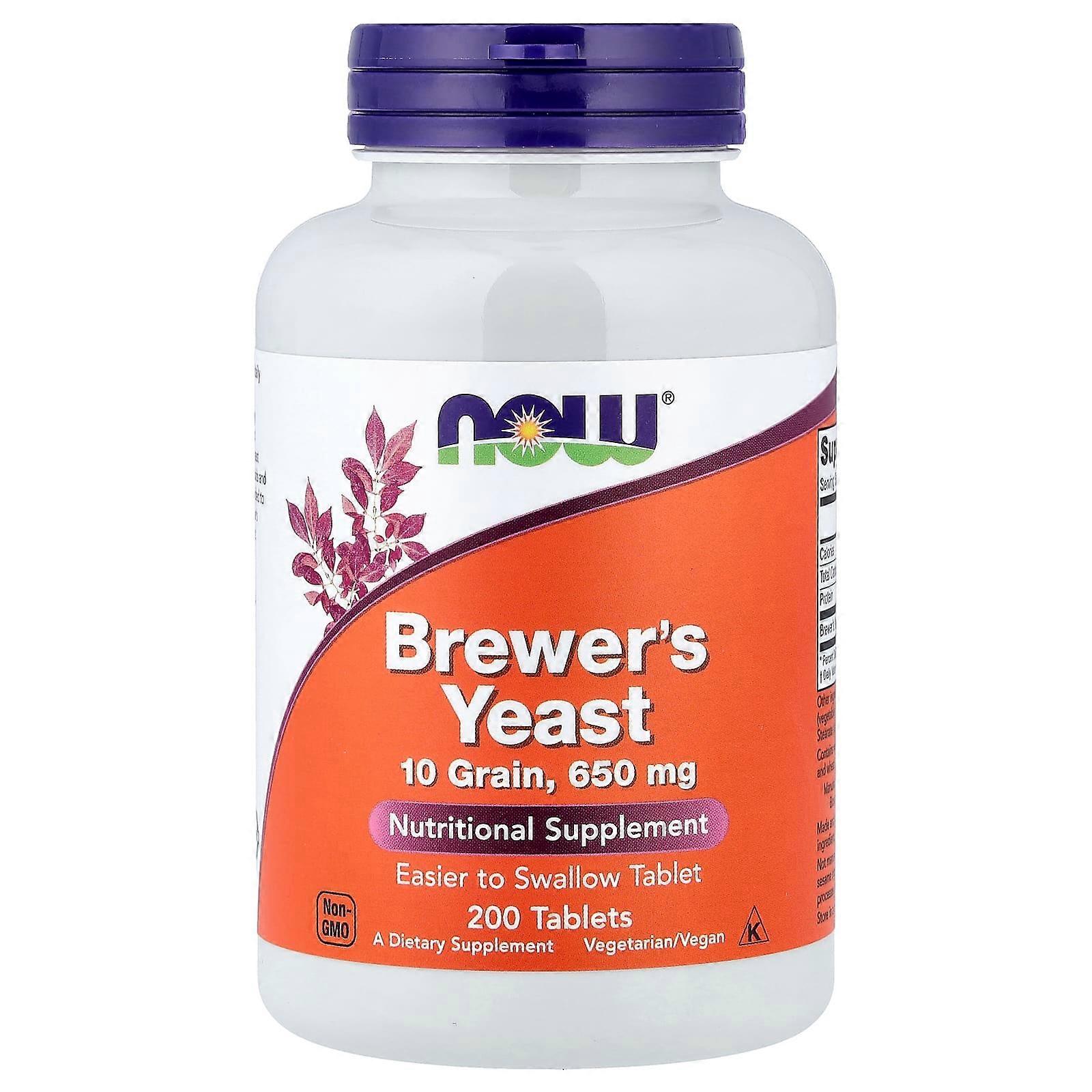 NOW Foods, Brewer's Yeast, 200 Tablets