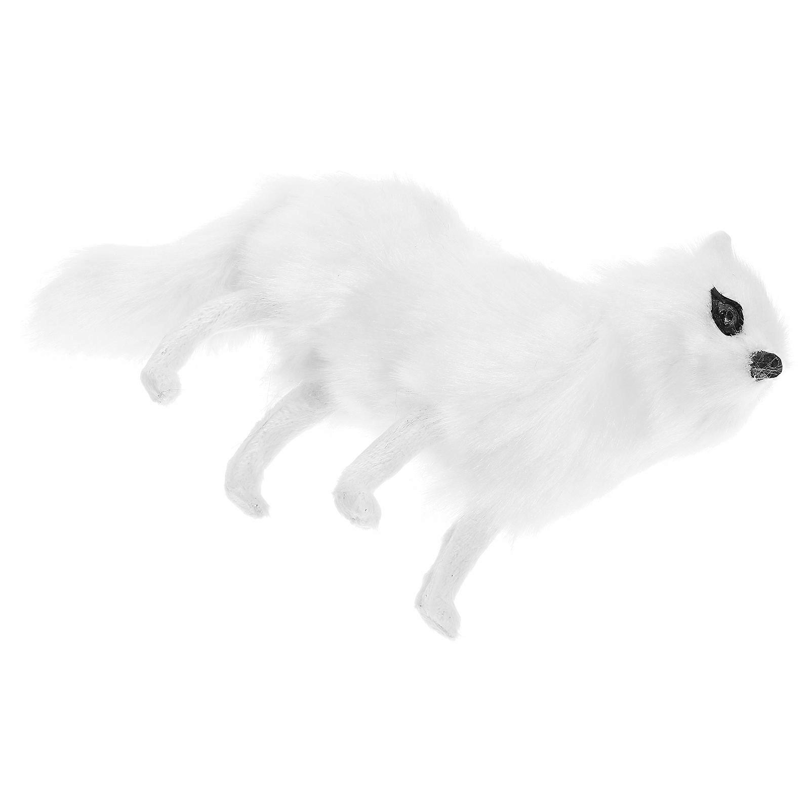 Simulated Fox-Style Model Fox Statue for Decor Educational Animal Model