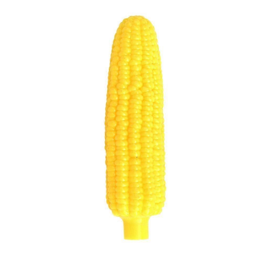Latex Yellow Pet Corn Shape Sounding Teeth Cleaning Protection Chewing