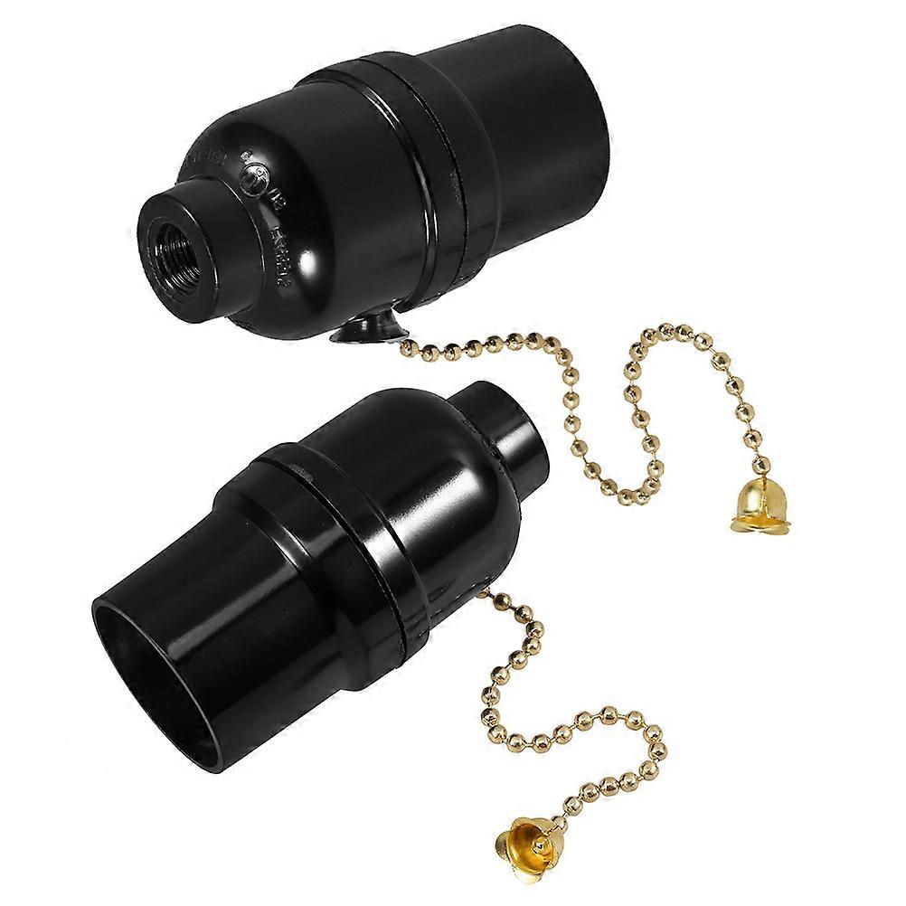 Ceiling Light Socket E27 Bakelite Pull Chain Lamp Holder Replacement 4Pcs