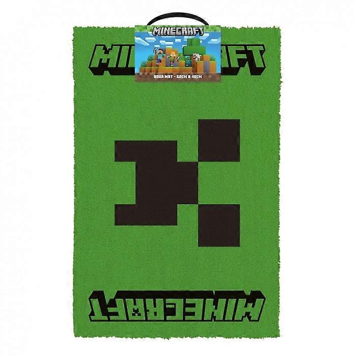 Felpudo con cara de Creeper de Minecraft