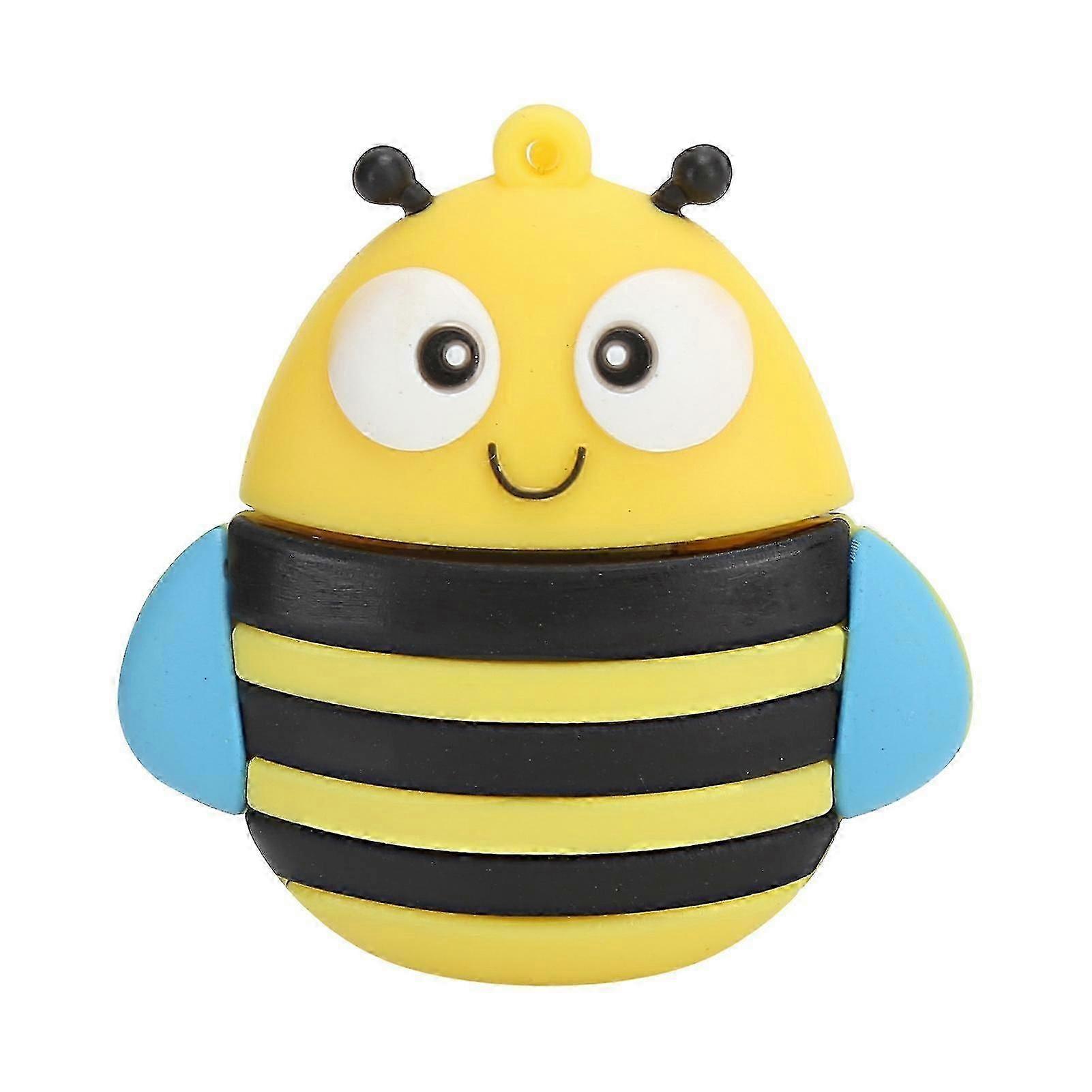 Memory Stick USB Flash Drive Pendrive Gift Data Storage Cartoon 3D Bee Model Yellow