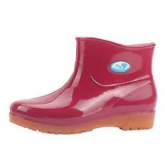Leisure Women's Low-Heeled Round Man Winter Shoes Toe Shoes Waterproof Middle Tote Mens Boots Tube Rain Boots