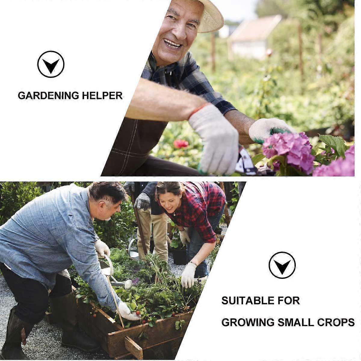 Garden Rake Three-Tooth Weeding Rake for Soil with 2Pcs Durable Design