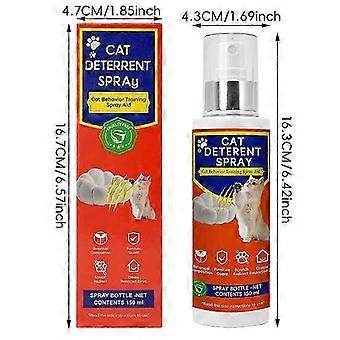 Cat Deterrent Spray - Safe for Indoor & Outdoor Use, Cat Scratch Deterrent for Furniture Protection, Effective Training Aid with Natural Ingredients