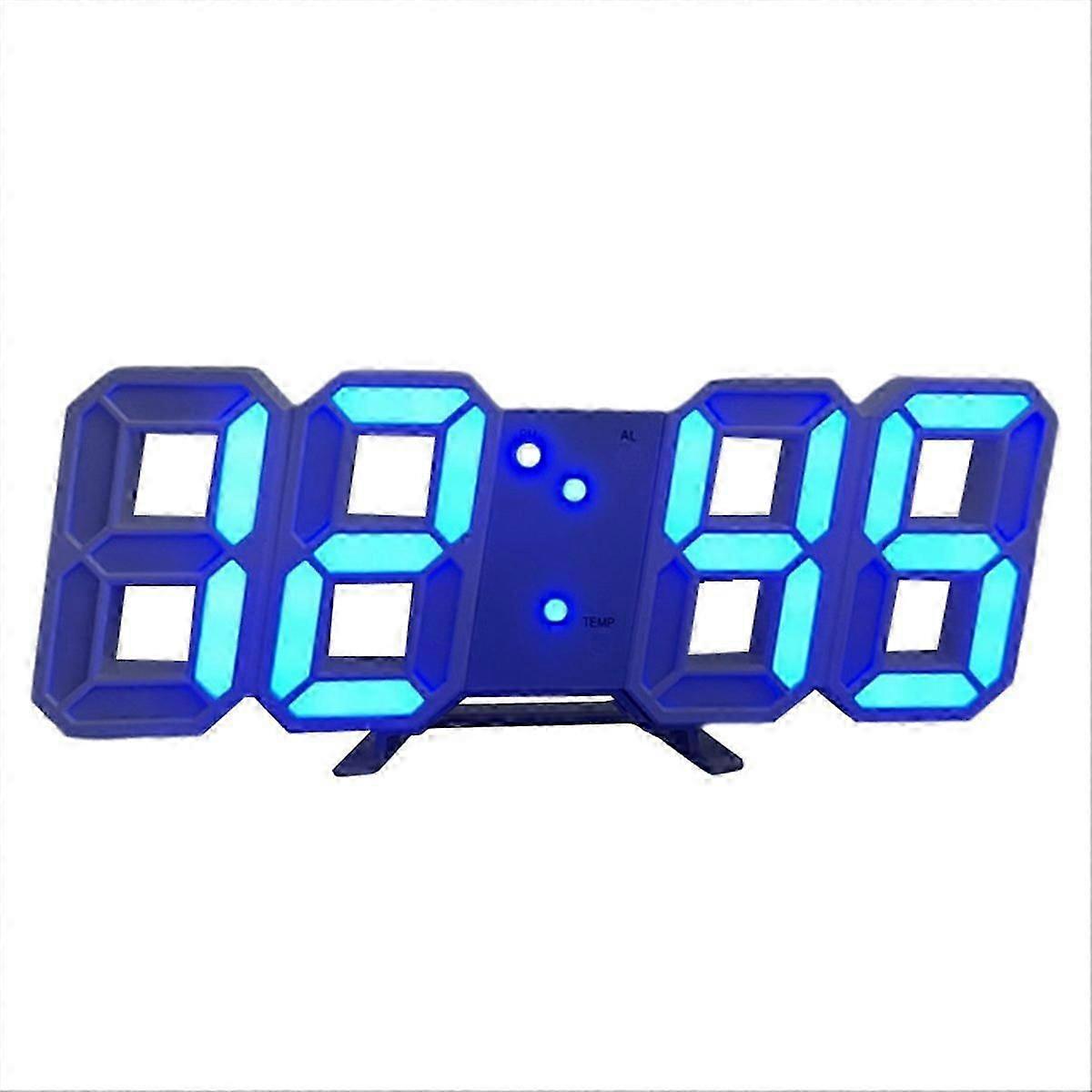 3D Digital Alarm Clock | Wall LED Clock | Desktop Clock