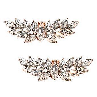 1 paire boucles de chaussure brillantes boucles de cristal boucles de chaussures de mariage décoratives
