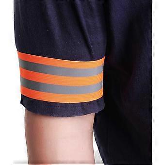 6 Pack Elastic Reflective Arm Bands, High Visibility Safety Wristbands and Ankle Bands for Running, Cycling, Jogging - Adjustable Hook & Loop, 35x5 cm