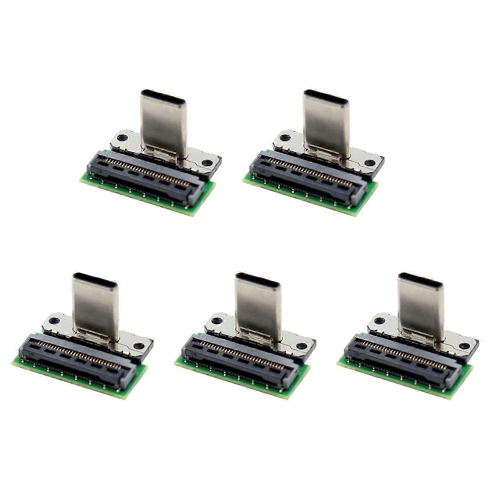 5X Dock Connector Charging Port USB Type C Socket Compatible for Switch Docking Station Replacement Component Male
