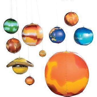 Kit de Modelo do Sistema Solar Inflável - Conjunto de 10 Peças de Brinquedos Espaciais Educativos com Planetas e Sol para Crianças | Perfeito para Decoração de Sala de Aula de Ciências, Espaço