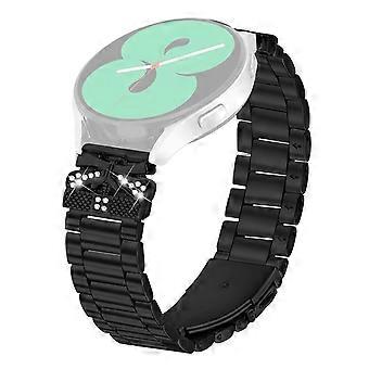 Correa de repuesto para correa de reloj de metal con decoración de diamantes de imitación de mariposa de acero Withings