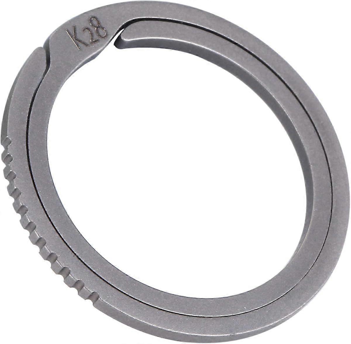 (28281.5)Titanium Quick Release Keyrings 2-pack Side-pushing Labor-saving Gear System