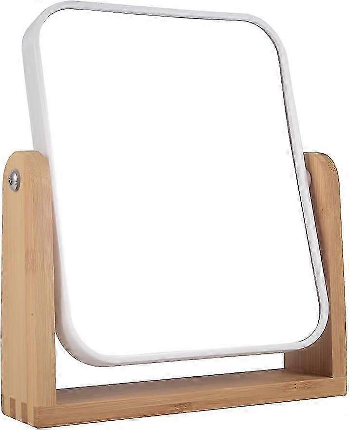 Makeup Mirror with Natural Bamboo Stand