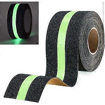 Antislip plakband met glow in the dark lichtgevende film, veiligheidstape voor trappen ladders gladde vloeren binnen en buiten, 5m x 5cm