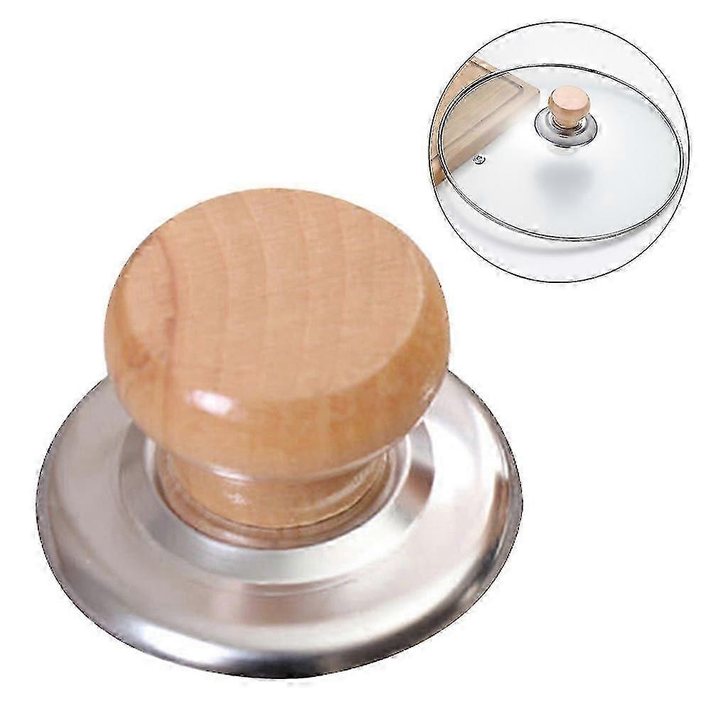 12pcs Pot Lid Knobs Holding Wooden Handle Universal Kitchen Cookware Pan Lid Knobs Replacement