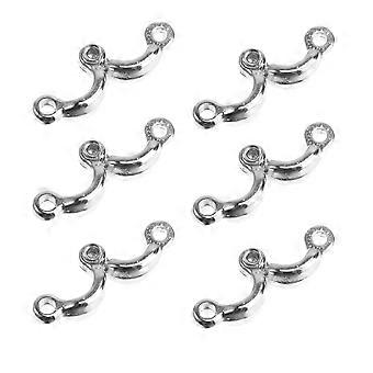 Stainless Steel Parrot Leg Rings Parrot Foot Rings for Home Use 6Pcs Pack