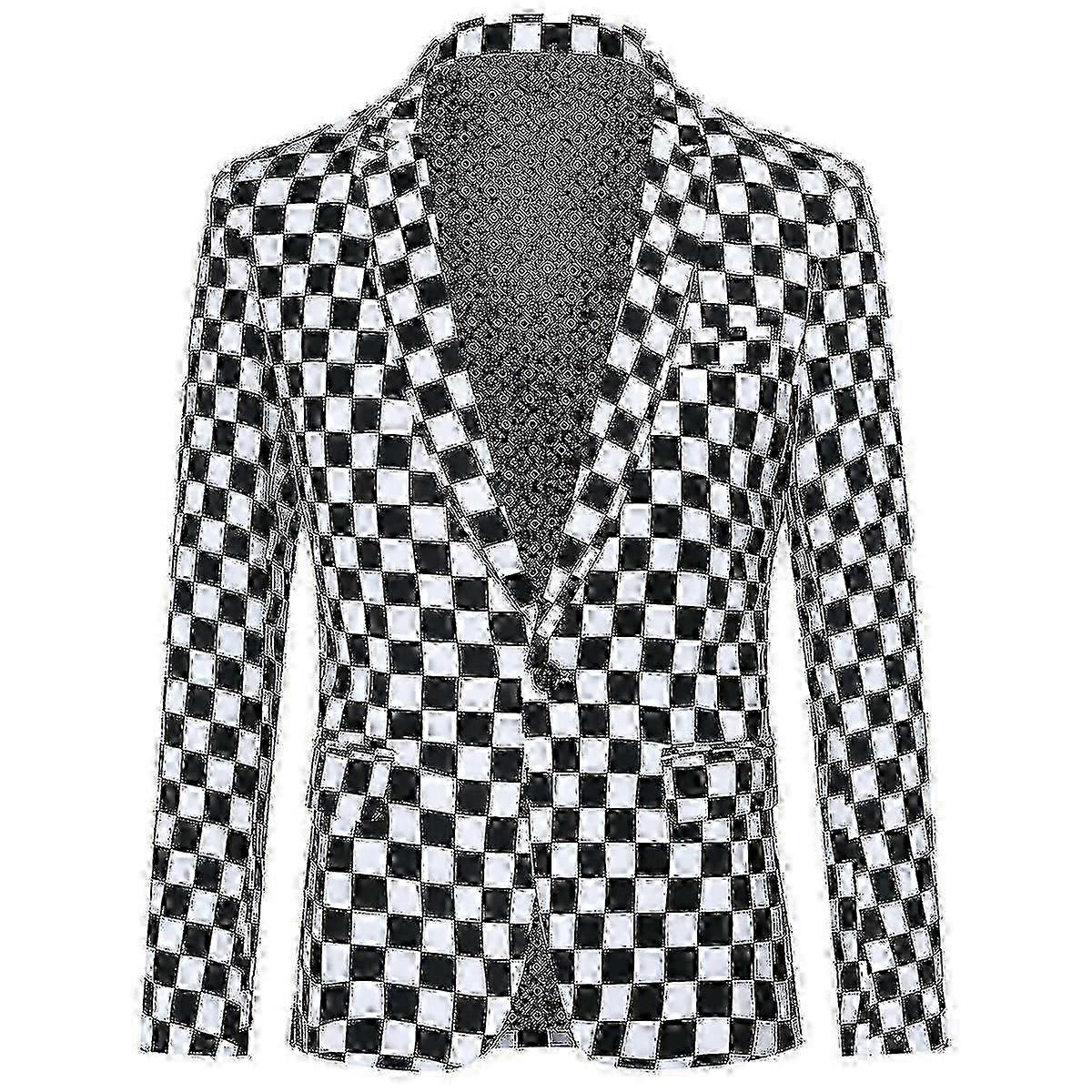 Versatile blazer for men in one button square style_i*
