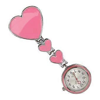 Quartz Nurse Fob Watch Waterproof Portable Love Shape for Decoration 1Pcs