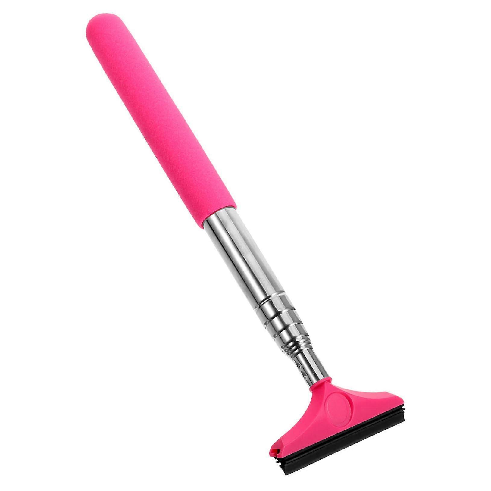 Adjustable Retractable Car Window Cleaner and Mirror Squeegee Tool with Ergonomic Grip Handle