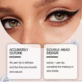 Dobbelt Ended Eyeliner Stempel, Vandtæt Eyeliners Værktøj, Smudge Proof Eyeliners Pen til begyndere