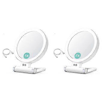 10X Magnifying Makeup Mirror with Lights and Magnification