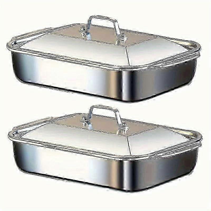 Nonstick baking dish for desserts heavy-duty rectangular 2-piece