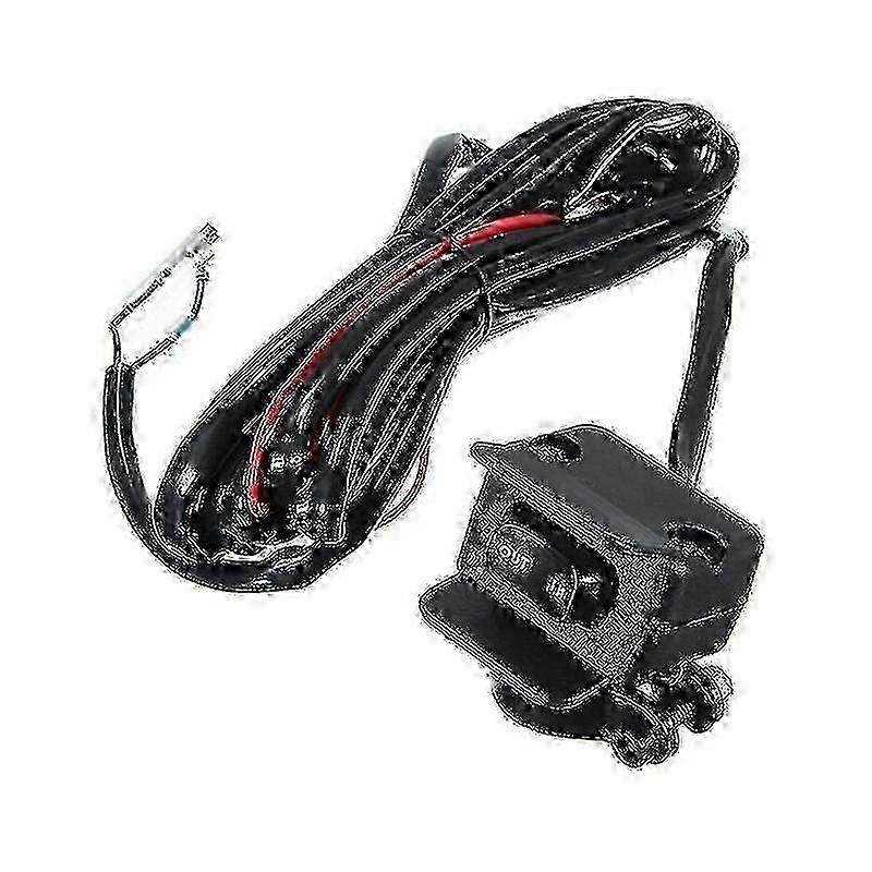 12v Winch Toggle Switch With Mounting Bracket And Control Line Kit compatible with Atv Utv Cisea Electric Winch