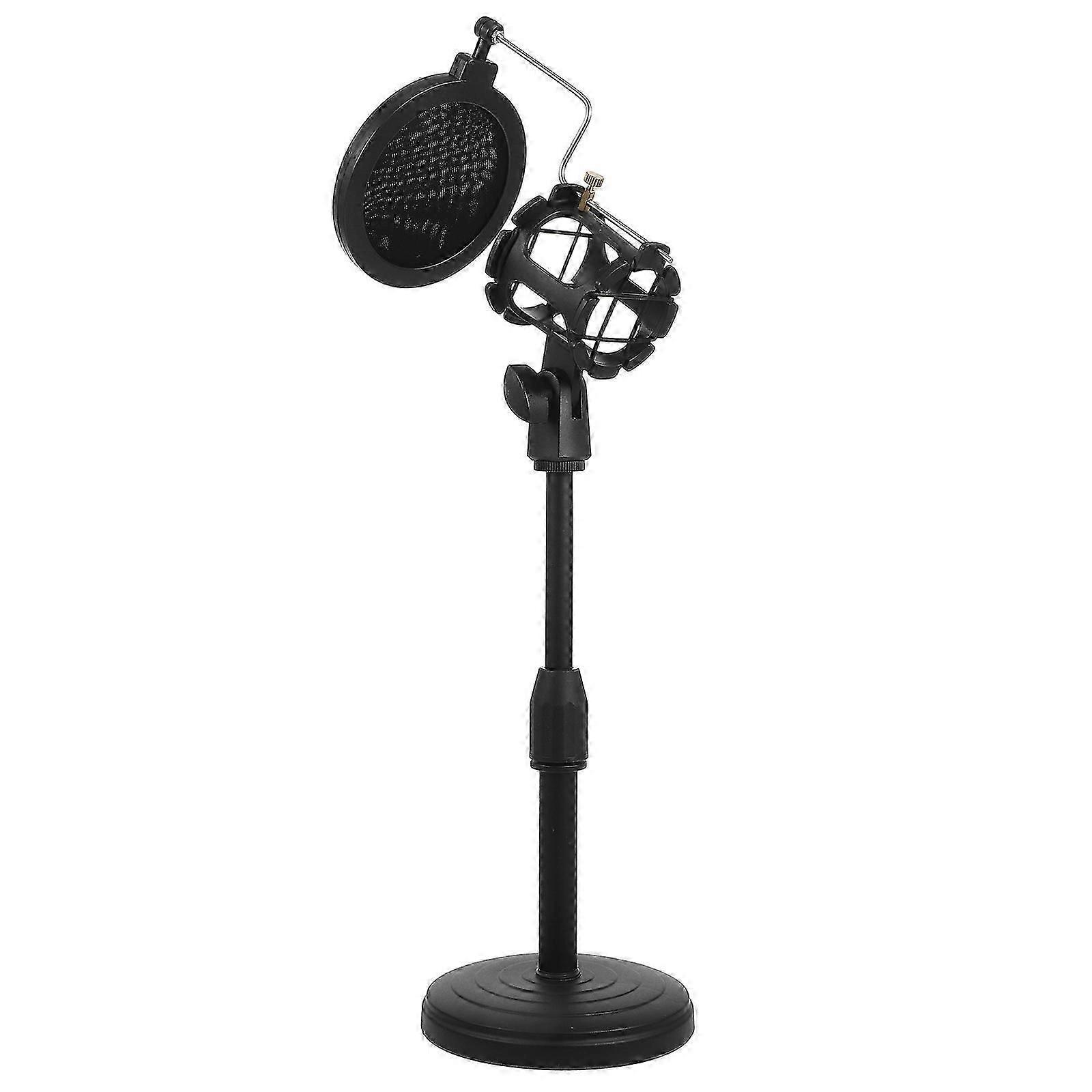 Microphone Bracket Adjustable Desktop Stand for Microphone Use 2Pcs