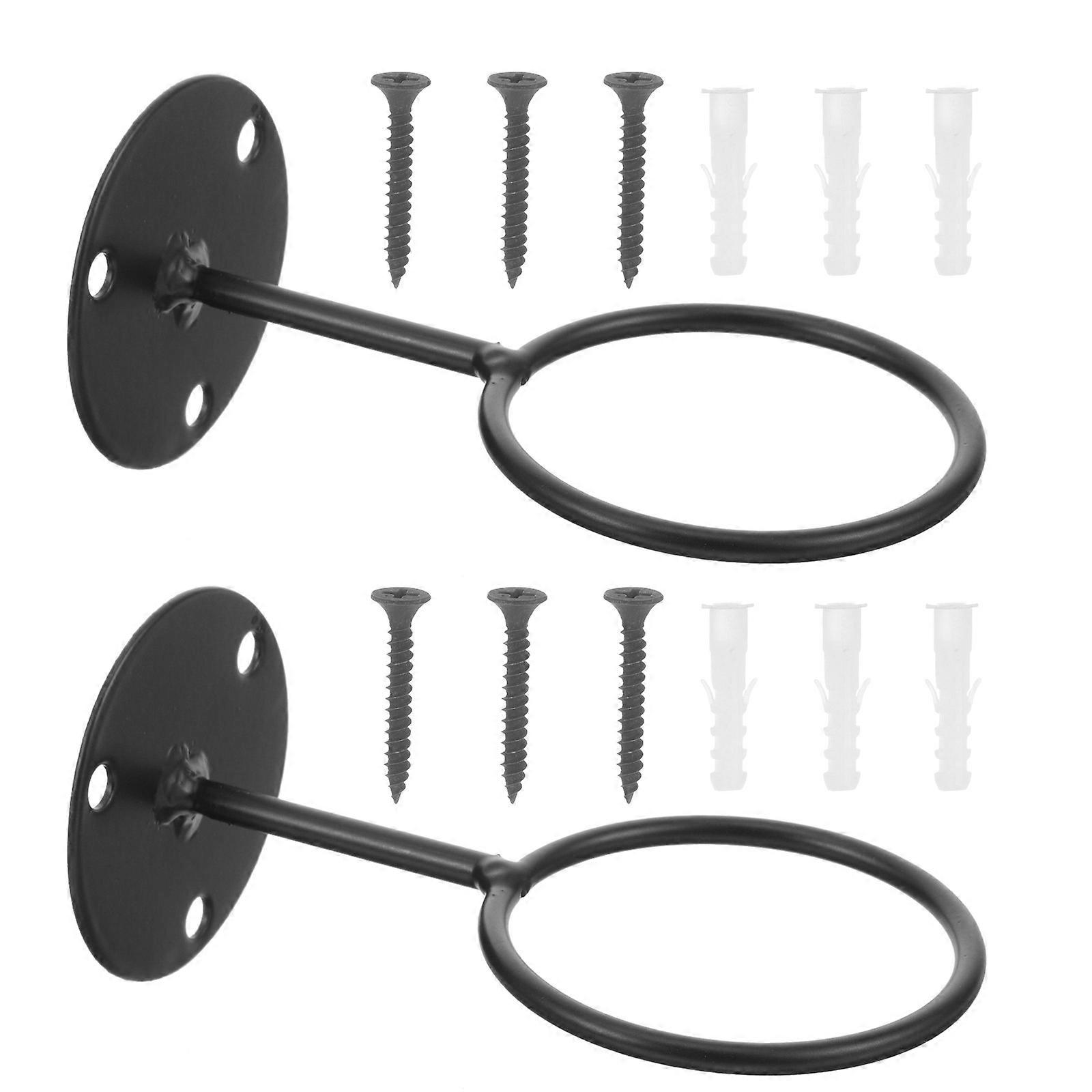 Baseball Holder Wall Mount Baseball Display Stand for Holding 2Sets Black