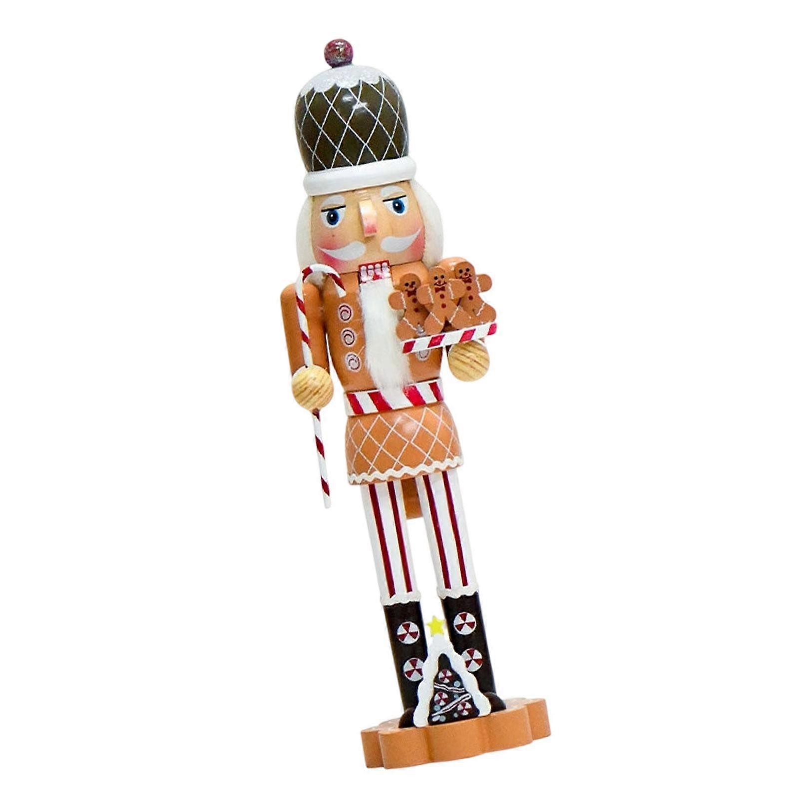 Christmas Nutcracker Decor Ornament Desktop Figurine Versatile Wooden Nutcracker