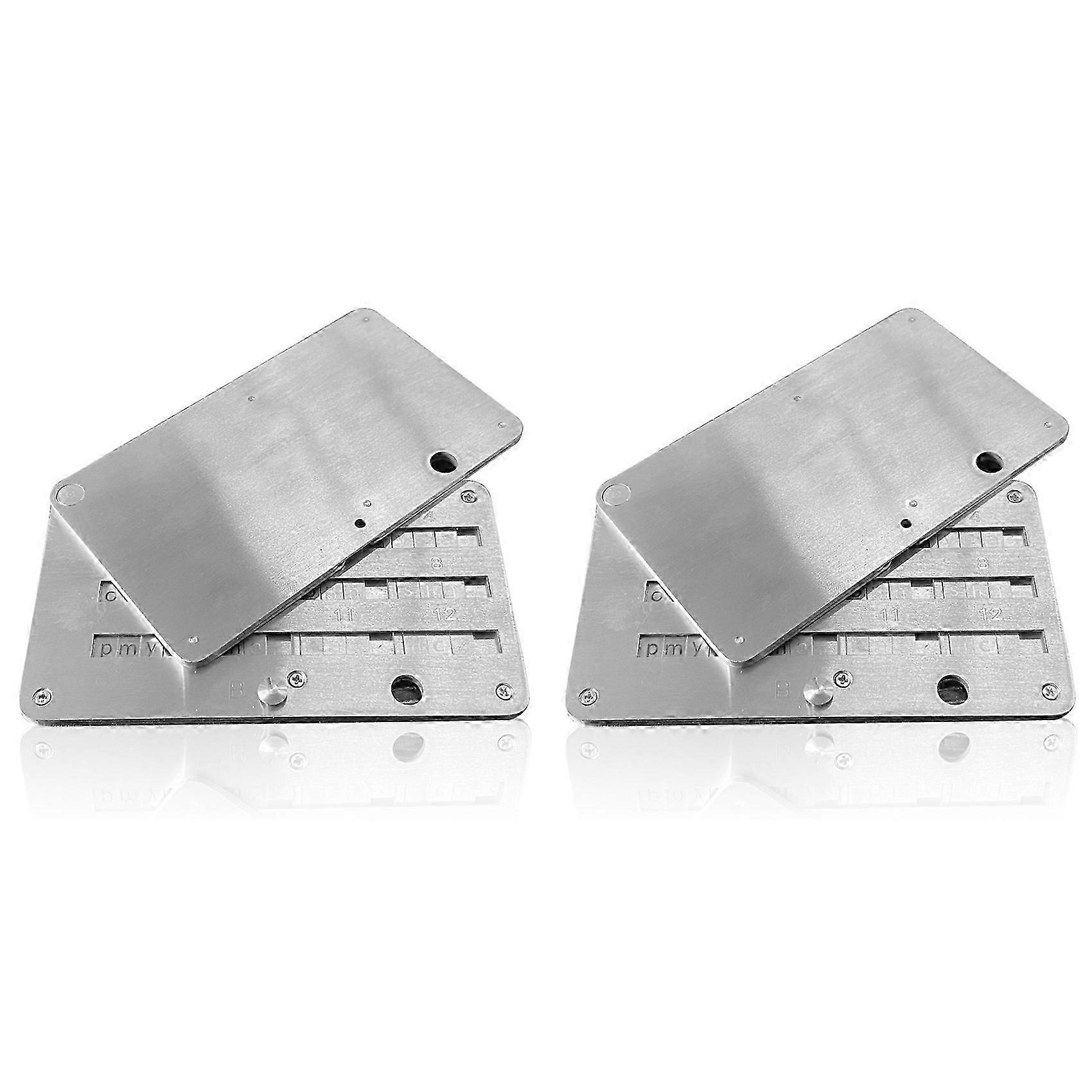 2X Plates Wallet Crypto Cryptocurrency Crypto Wallet compatible with Bitcoin Hardware Cold Backup Mechanical Code Record Book