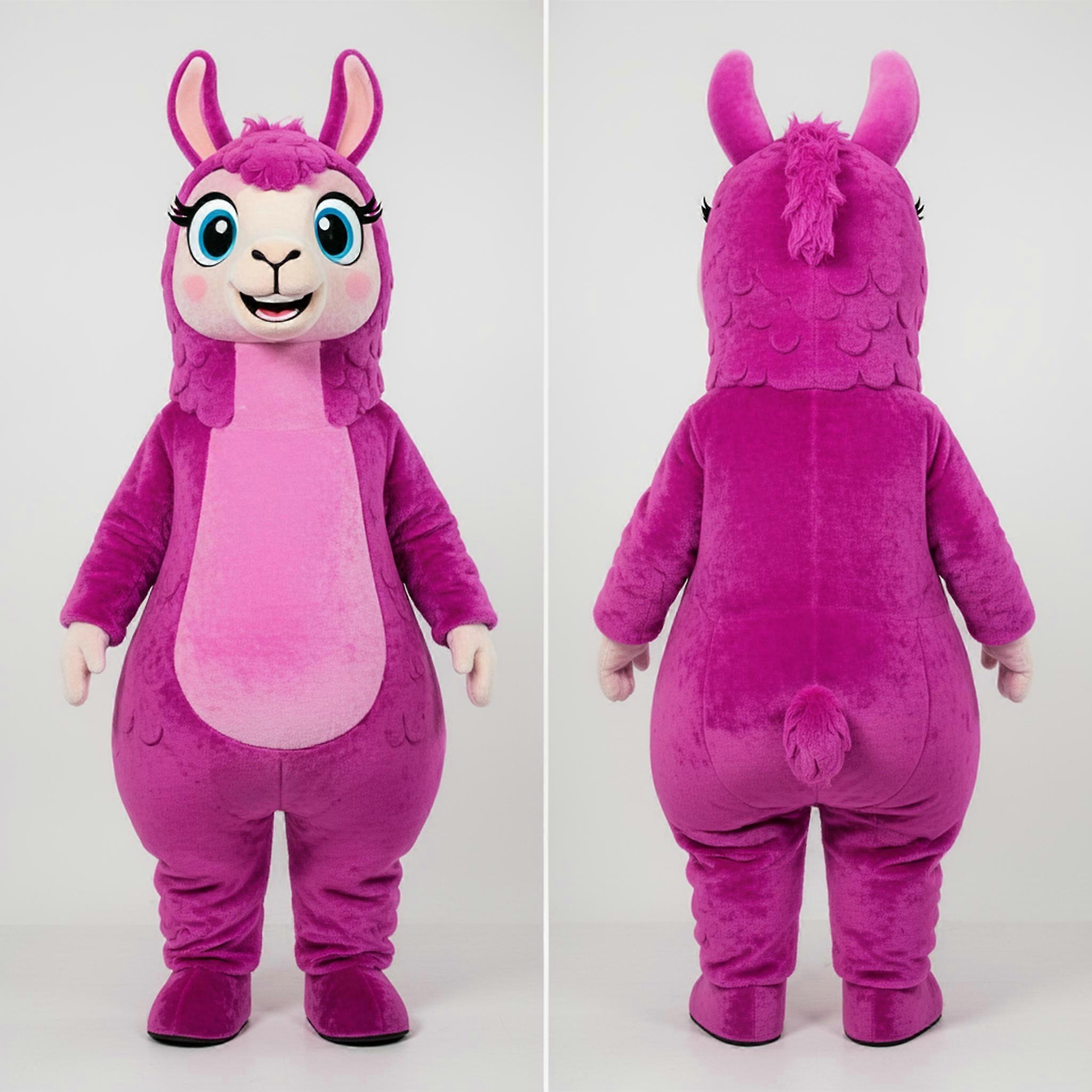 MASTICOT Magenta Rounded Llama Mascot