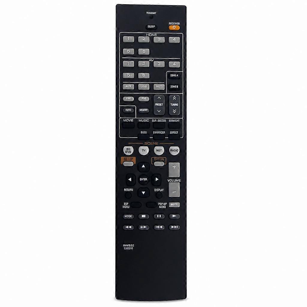 Replacement Remote Control Compatible with Yamaha AV Receiver RAV522  MOS