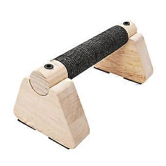 Wooden Push Up Handle for Floor Workout, Stable Raised Grip Support Push Up Bar for Home Practice, Strength Training and Exercise Multicolor