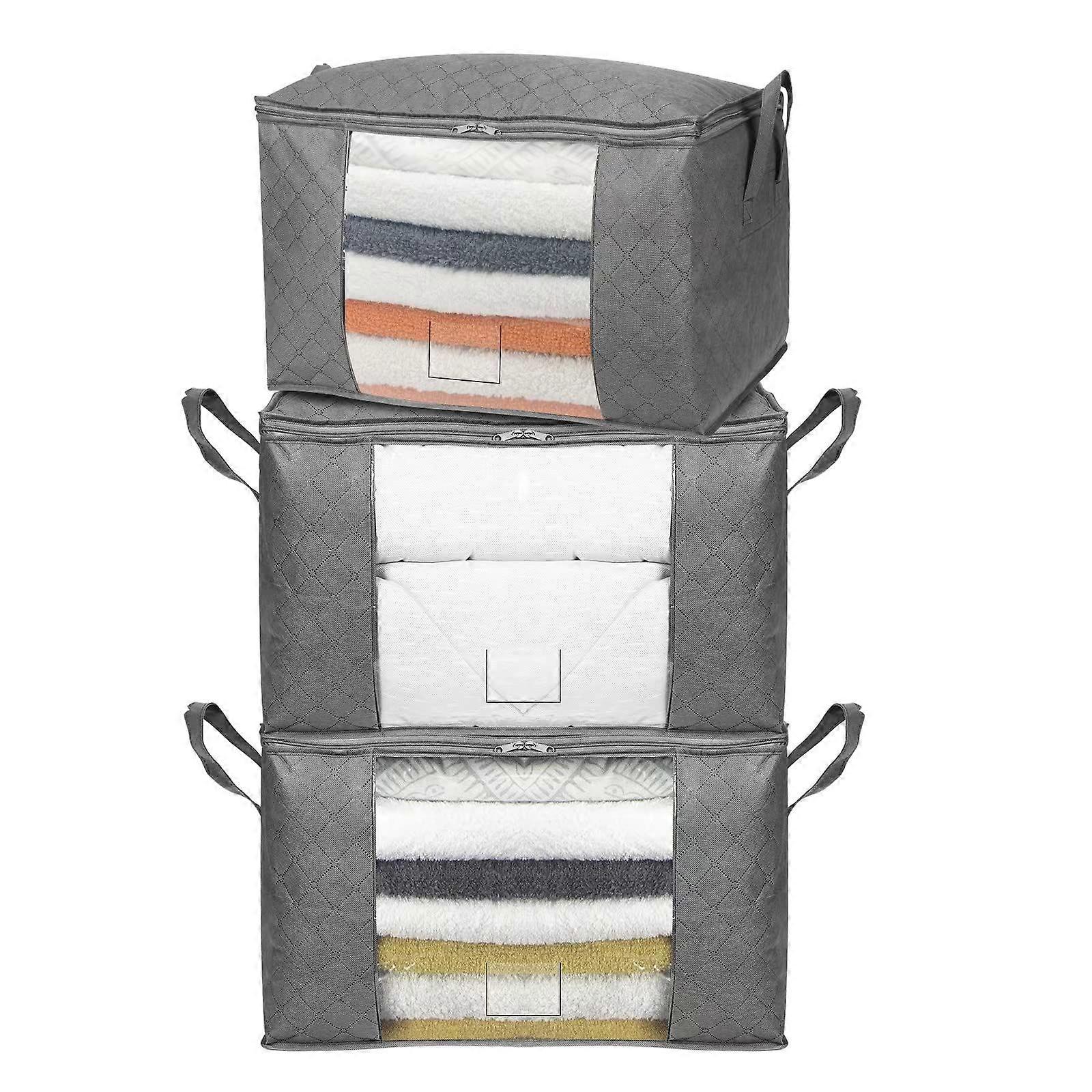 Basics Foldable Storage Bag Organizers With Large Clear Window &