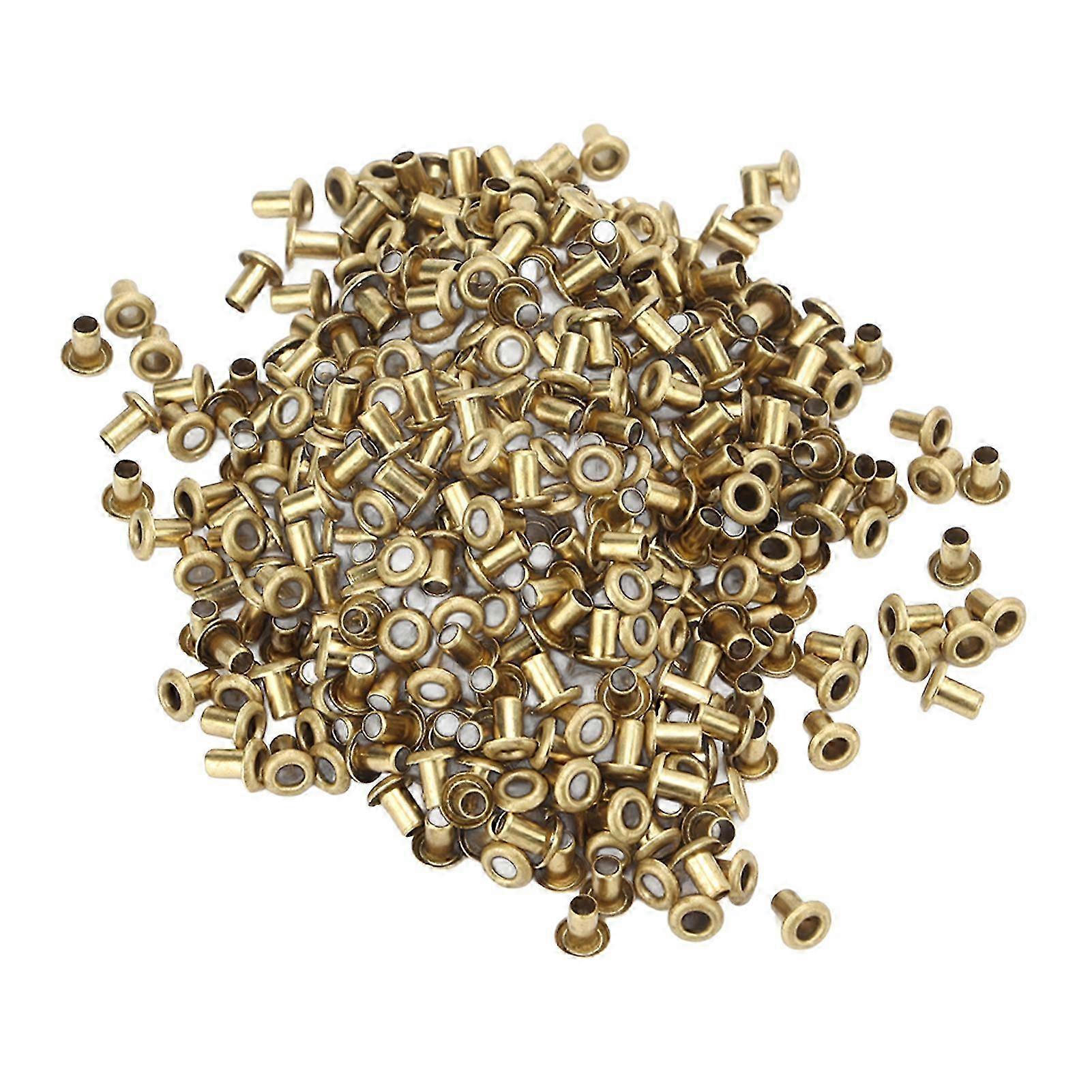500pcs Smooth Copper Hollow Rivets