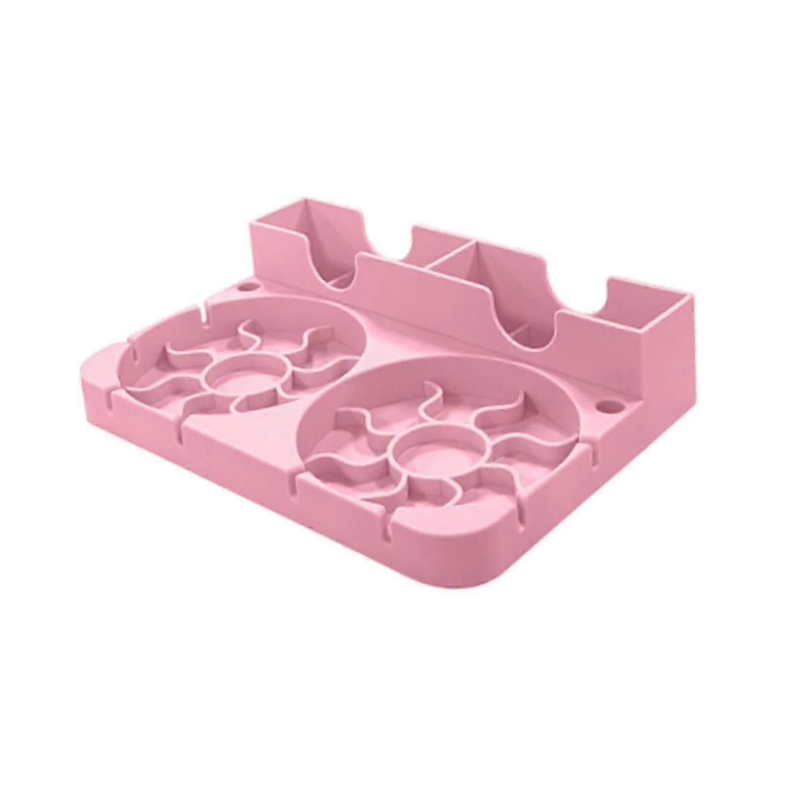 Bottle Drying Rack with Fast Drying Design, Space Saving Silicone Holder compatible with Kitchen or Office, Pink