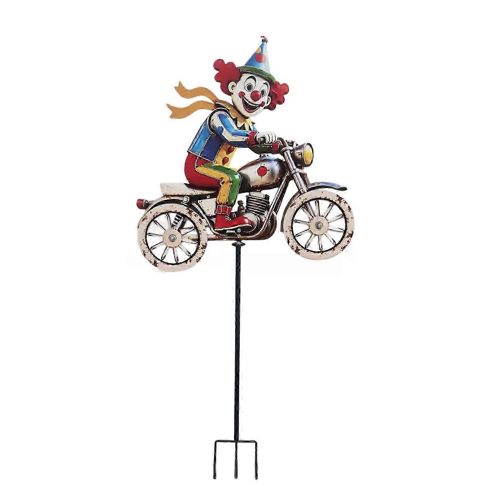 Garden Clown Wind Spinner with Vane Function