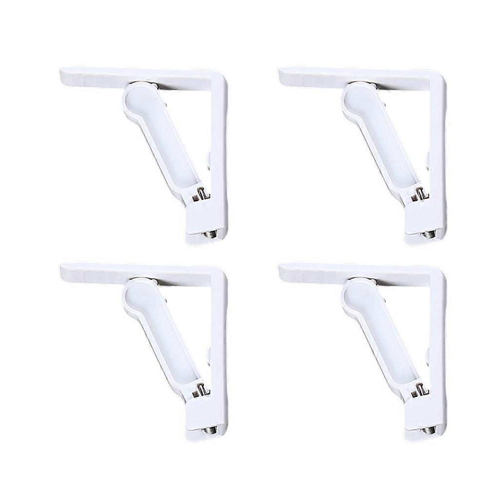 White Tablecloth Clips Handy Adjustable Holders for 4Pcs