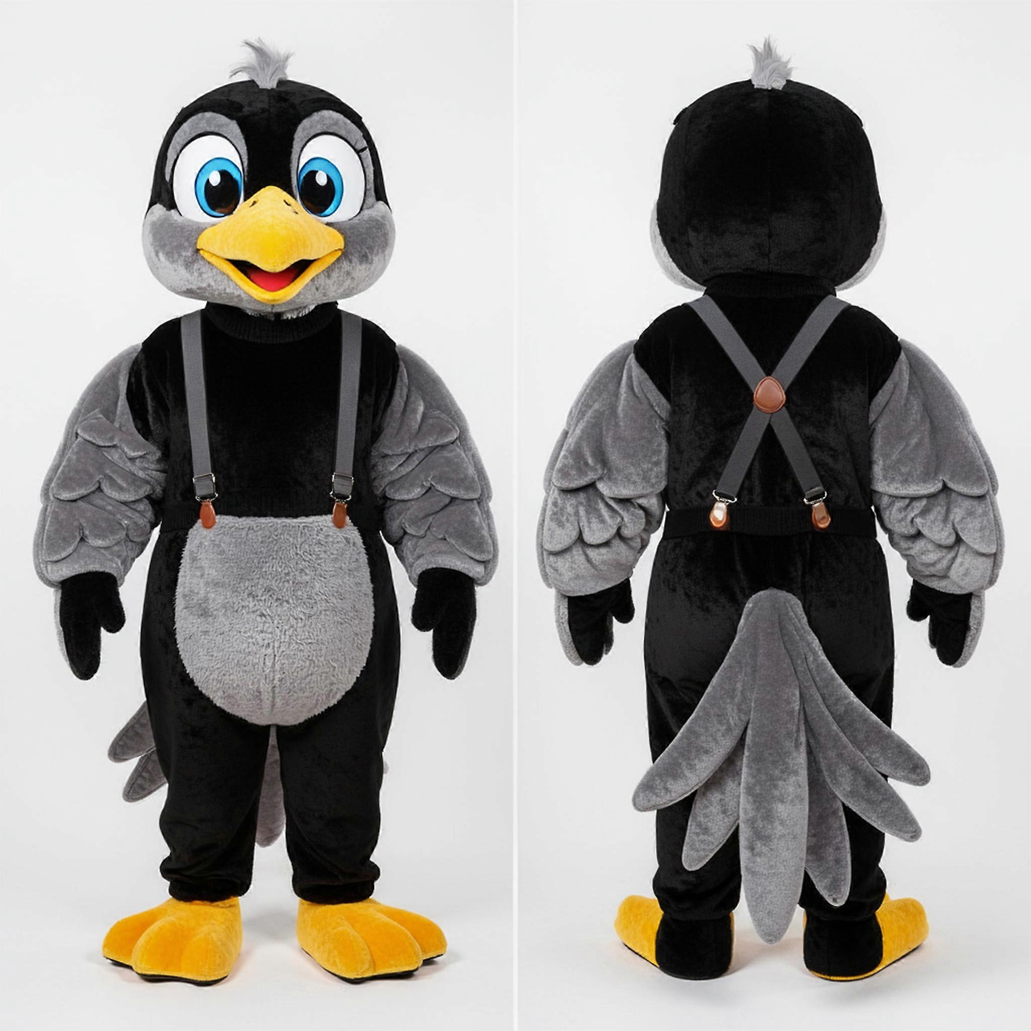 MASTICOT Gray Winged Playful Seagull Mascot