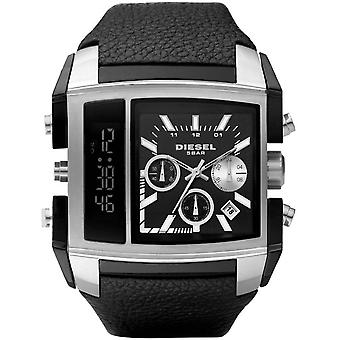 Diesel watch cab.ana-dig.correa neg. Analog/Digital Quartz Men's Watch with Cowskin Bracelet DZ7191